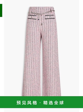 1h可退 香港直邮Maje 女士 金属感花呢直筒裤 MFPPA00582ROSENOIR