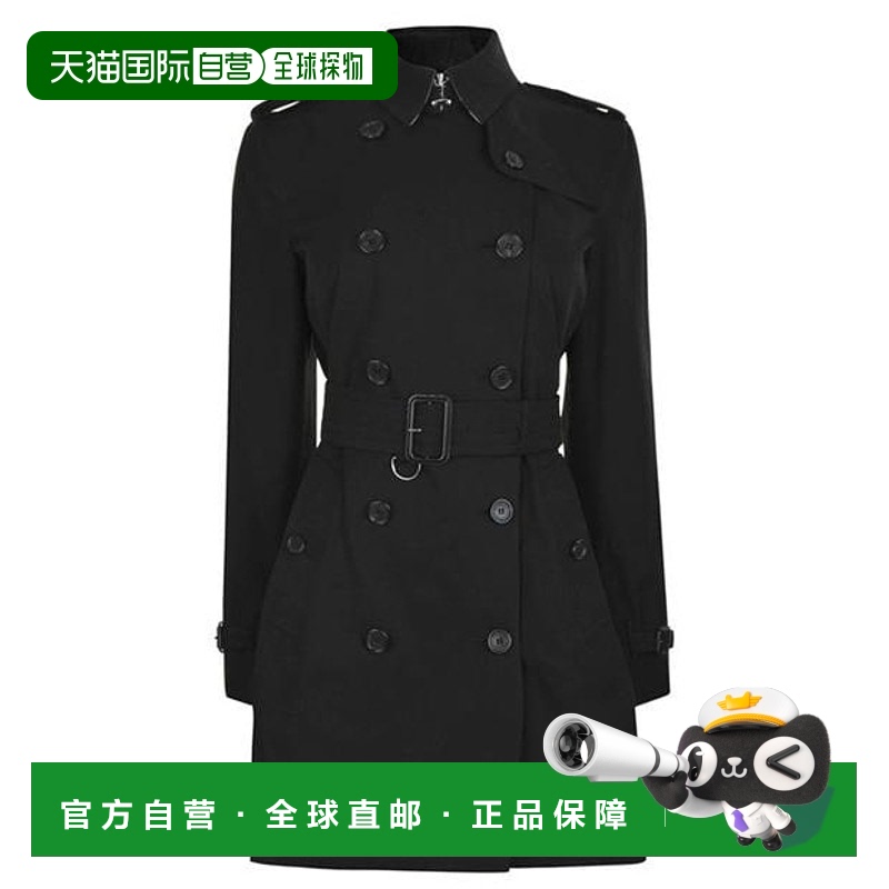 1h可退 香港直邮Burberry 巴宝莉 女士 Kensington 格纹棉质中长