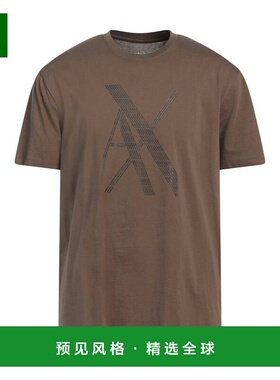 1h可退 香港直邮Armani Exchange 男士 T恤 green绿色 舒适时尚