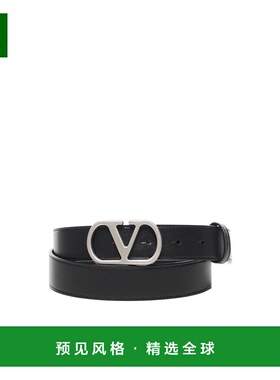 香港直邮VALENTINO 男士腰带 YT0SM3UPC0NO CO 黑色 徽标腰带