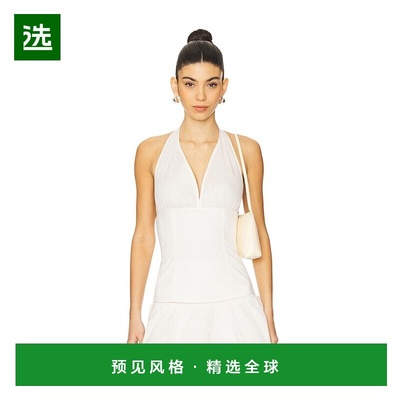 1h可退 香港直邮Weworewhat 女士 挂脖束腰上衣 WWT22101