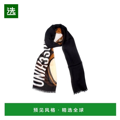 香港直邮MOSCHINO 男士围巾 03317M252502 SS2025 花色 泰迪熊印