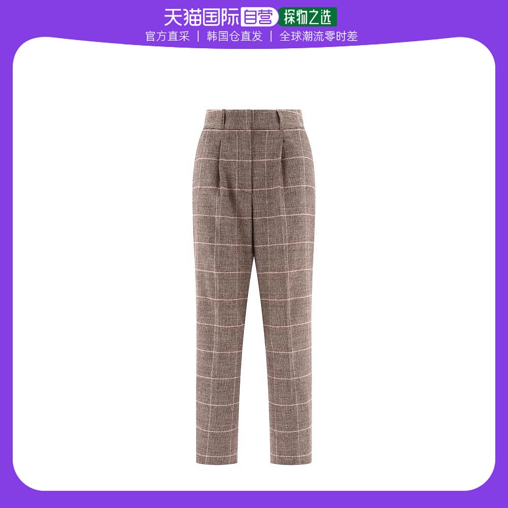 韩国直邮PESERICO23FW直筒裤女P04901D01983951Brown 女装/女士精品 休闲裤 原图主图