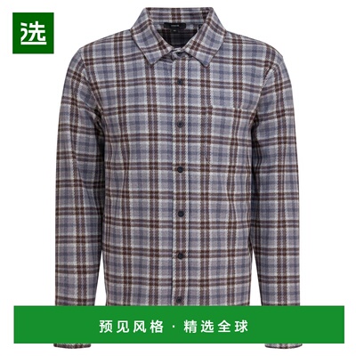 香港直邮VINCE 男士衬衫 M06629851A180HFB AW2025 灰色 Shirts