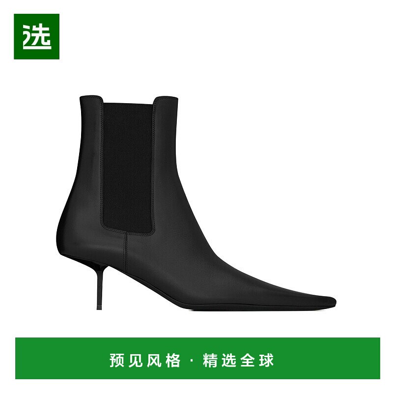 香港直邮Saint Laurent VICTOIRE光滑皮革切尔西靴 860593AAE5I