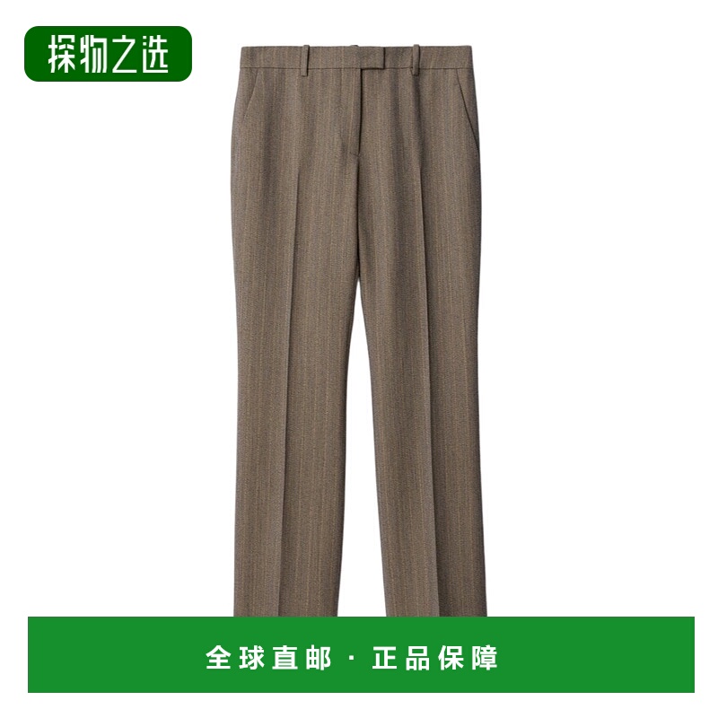 香港直邮Burberry Mouliné羊毛长裤 81162421