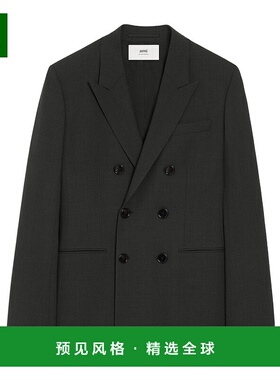 香港直邮Ami Paris 双排扣夹克 FBV006WV0066.羊毛