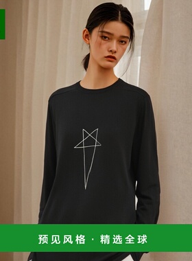 香港直邮Rick Owens 圆领长袖T恤 DU02C5260RNEP30908