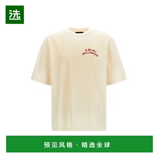 1h可退 香港直邮AMIRI 男士 ' Hollywood' T恤 AMJYTE1204IVORYRE