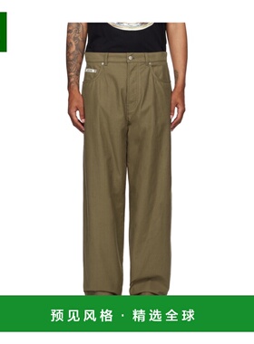 1h可退 香港直邮MOSCHINO 男士休闲裤 252ZZA030552160425GREEN A