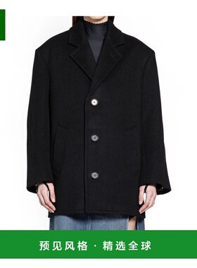 香港直邮COPERNI 女士大衣 COPM29F1018BLK AW2025 黑色 翻领长袖