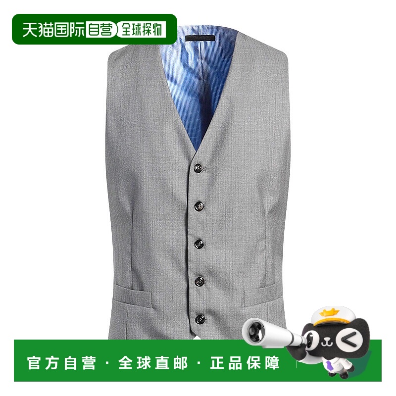 香港直邮armani 阿玛尼 男士 Suit 背心 grey灰色 舒适时尚
