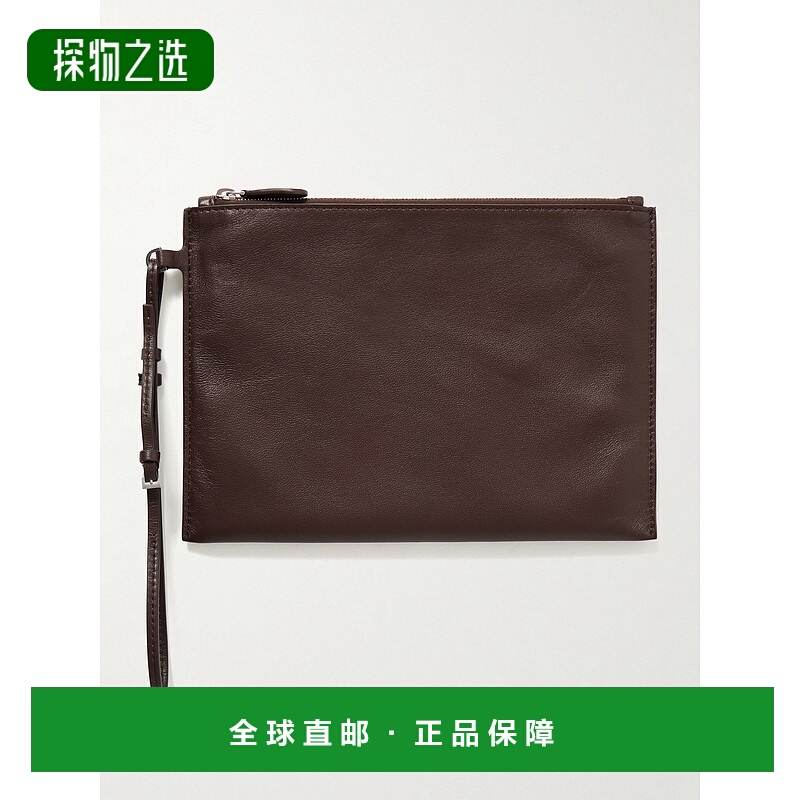 1h可退 香港直邮The Row 女士 皮革手包 W1821L614 brown棕色 舒