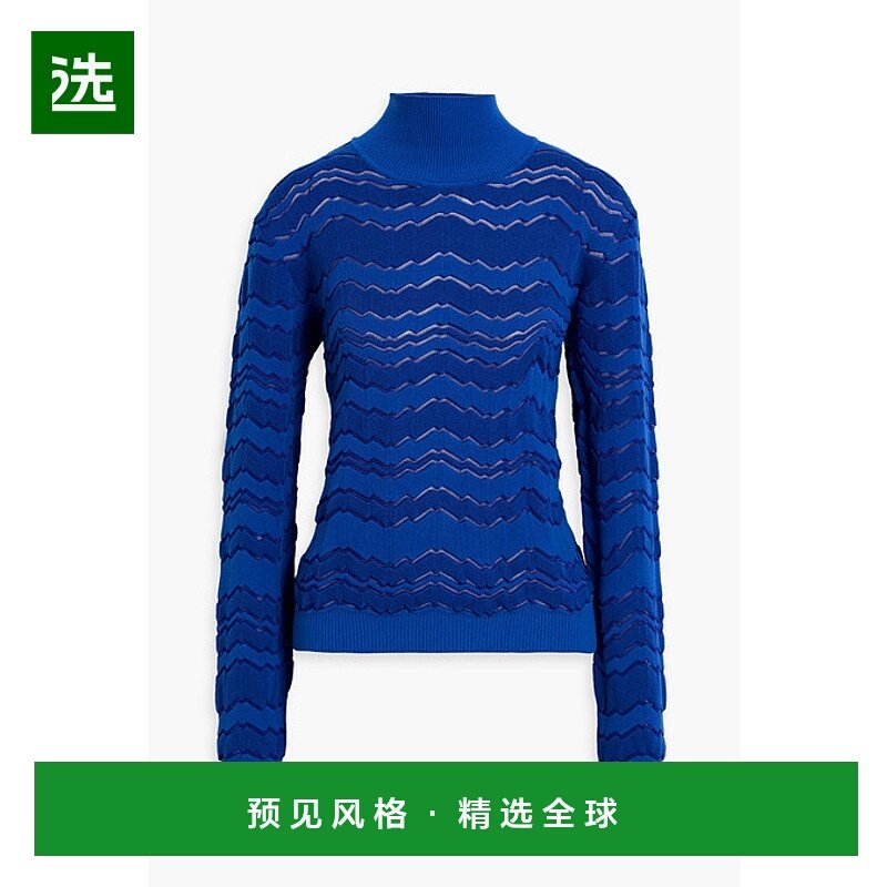 1h可退 香港直邮MISSONI 米索尼 女士 钩花高领毛衣 DS24WN19BK04