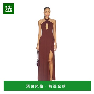 1h可退 香港直邮Seven Wonders 女士 Kamilla 锁孔扭纹长款连衣裙