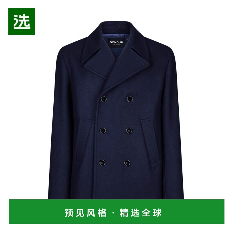 香港直邮DONDUP 男士夹克 UJ922WF0168UXXXDU890 AW2025 蓝色