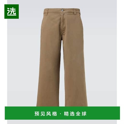 1h可退 香港直邮Erl 男士 高腰阔腿牛仔裤 brown棕色 舒适时尚