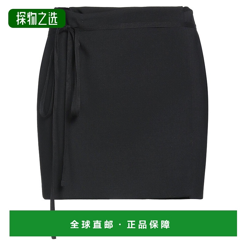 香港直邮Sportmax 斯宝麦斯 女士 迷你半身裙 black黑色 舒适时尚
