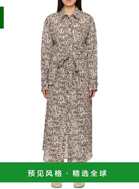 香港直邮Lemaire 印花翻领连衣裙 DR1069LF1242