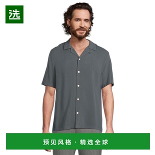 1h可退 香港直邮Allsaints 男士 Venice 短袖衬衫 舒适时尚