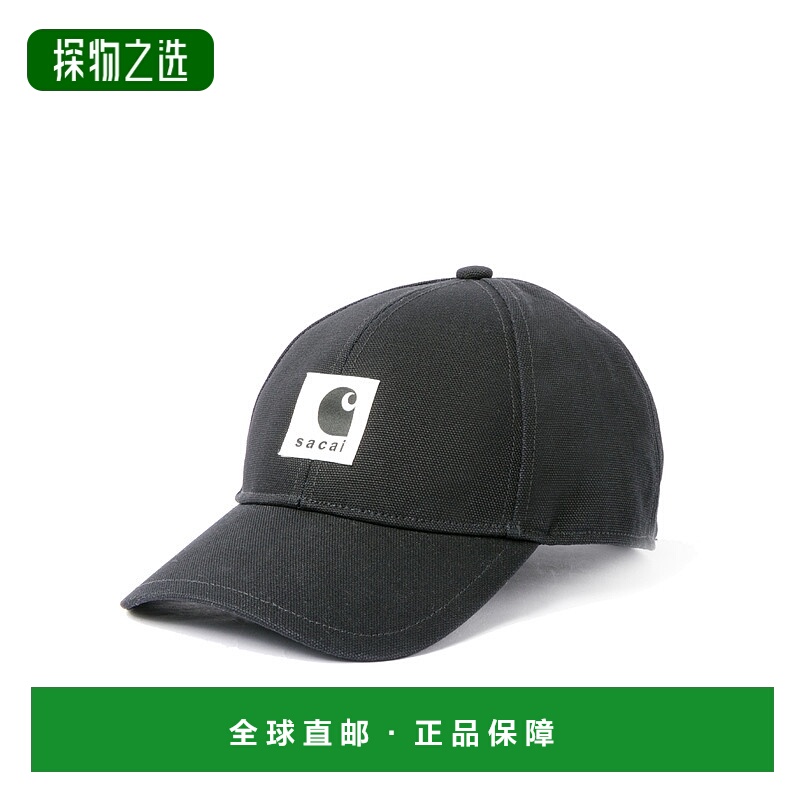 香港直邮Sacai 男士 SACAI X CARHARTT WIP 黑色帽子 2500996S001