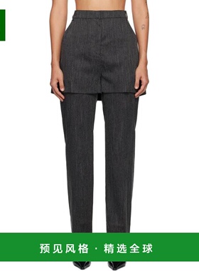 1h可退 【美国直邮】Pushbutton灰色短裤分层长裤 女装休闲裤 242