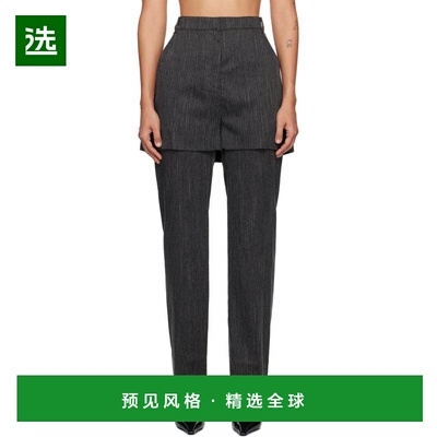 1h可退 【美国直邮】Pushbutton灰色短裤分层长裤 女装休闲裤 242