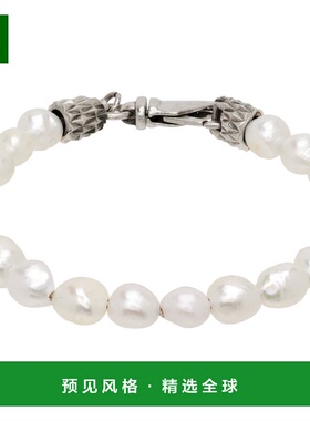 1h可退 香港直邮Emanuele Bicocchi 男士 巴洛克珍珠手链 SFB2