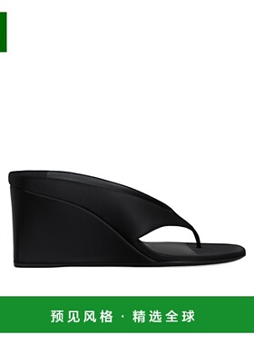 香港直邮Alaia 缎面坡跟凉拖 AA3M105TK044厚底