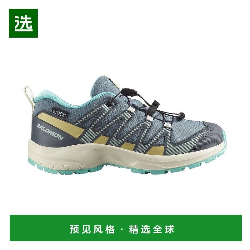 欧洲直邮Salomon萨洛蒙 XA PRO V8 WATERPROOF系列儿童深绿灰
