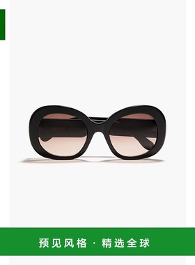 香港直邮GANNI 甘尼 女士 圆框醋纤太阳眼镜 A4371099BLACK新款