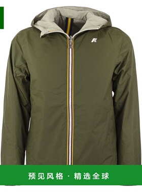1h可退 香港直邮k way 男士 长袖休闲夹克 K2124EW green绿色 舒