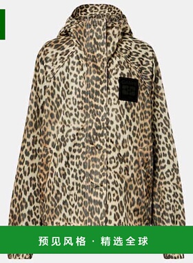 1h可退 香港直邮GANNI 甘尼 女士 豹纹夹克 colorful花色 舒适时