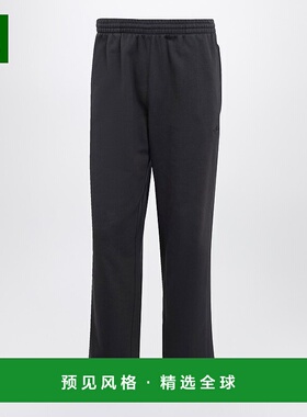 1h可退 香港直邮Adidas Originals 男士 黑色棉质慢跑者长裤 JC95