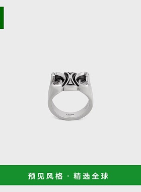 1h可退 香港直邮Celine 思琳 男士 徽标戒指 461DR6BRA metal金属