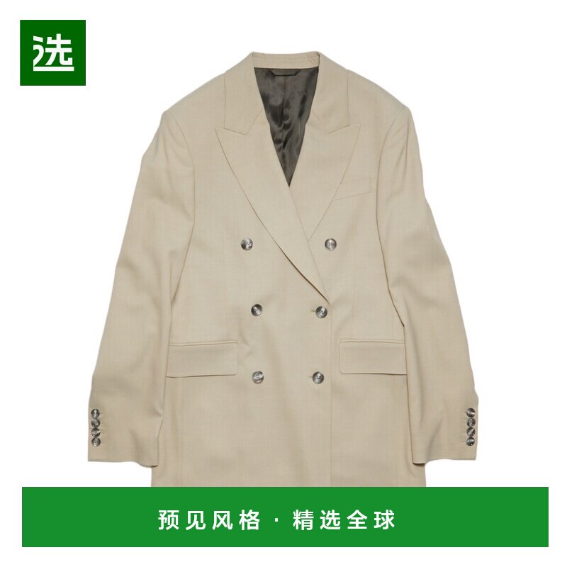 香港直邮Acne Studios 双排扣羊毛西装外套 AH0256图片