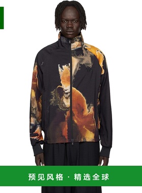 1h可退 香港直邮Y-3 男士 黑色 AOP 3-Stripes 运动夹克 KA9622