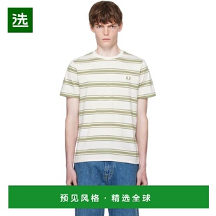 1h可退 香港直邮Fred Perry 弗莱德.派瑞 男士 灰白色 Fine Strip