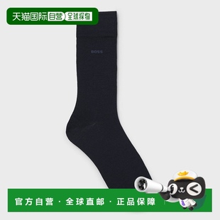 中筒徽标袜 BLACK 羊毛混纺袜子 BOSS雨果BOSS 自营欧洲直邮HUGO