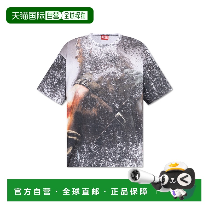 1h可退 DIESEL 男士T恤 TBOXTQ21A150630LIBM9XXA