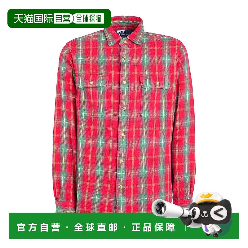 1h可退 香港直邮Polo Ralph Lauren Polo 拉夫·劳伦 男士 格纹衬