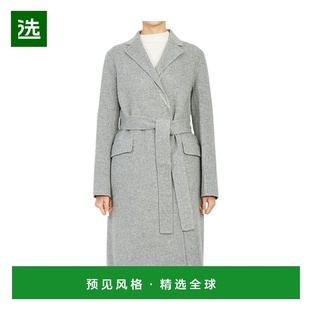 香港直邮THEORY 女士外套 M0701403B1G AW2022 灰色 徽标大衣