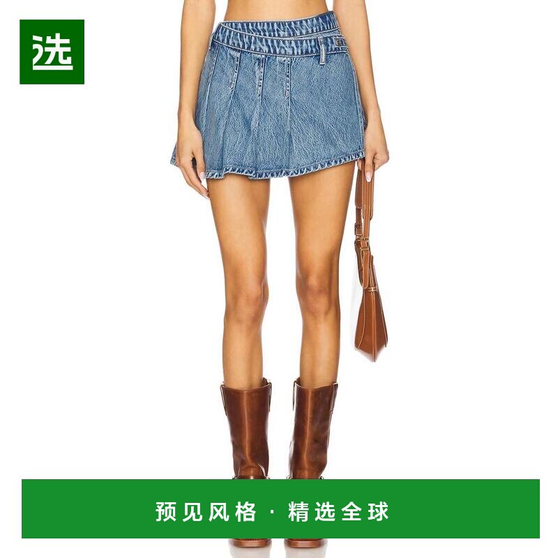 【美国直邮】free people 女士 半身裙 支付后1h可退裙子牛仔裙图片