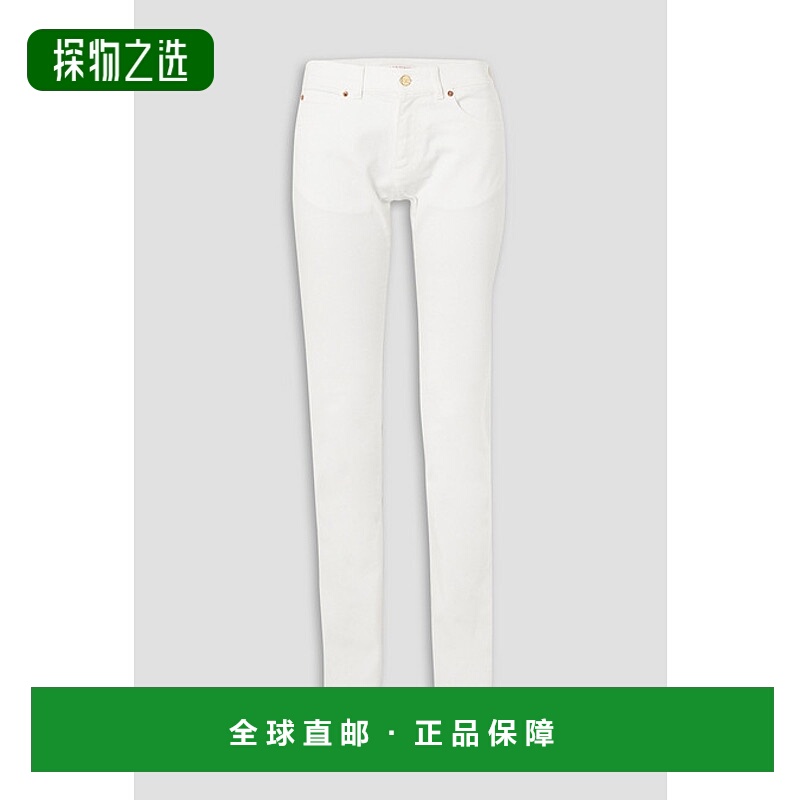 香港直邮valentino 华伦天奴 女士 精饰中腰紧身牛仔裤 B3DD13W79