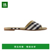 Sloane 香港直邮BURBERRY Check AW2025 卡其色 女士凉鞋 8119528