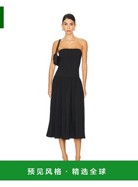 1h可退 香港直邮Weworewhat 女士 无肩带束腰中长连衣裙 WWD12001