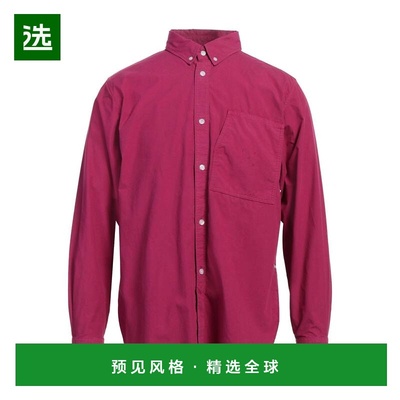1h可退 香港直邮POP TRADING COMPANY 男士 纯色衬衫 pink粉色 舒
