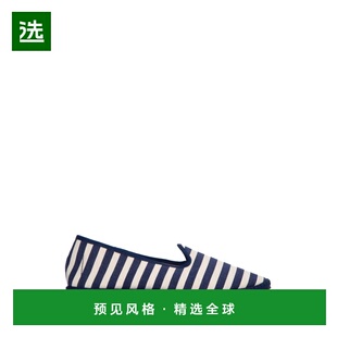 1h可退 香港直邮Vibi Venezia 男士 STRIPPED 直入式平底鞋 MS19F