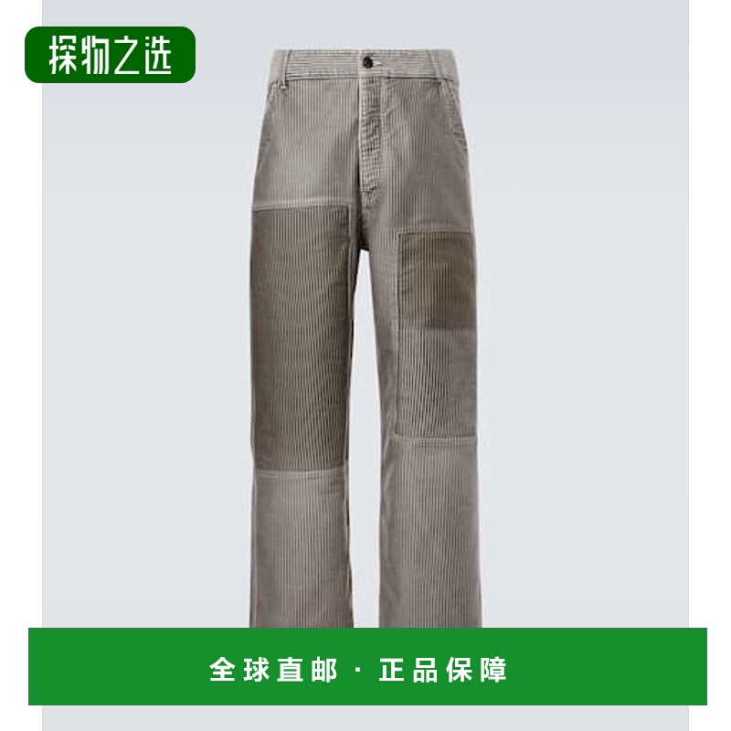 香港直邮Visvim 维斯维木 男士 Pastoral 条纹棉质阔腿裤
