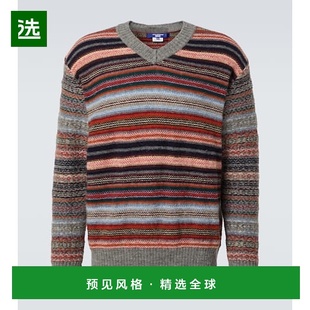 男士 1h可退 渡边淳弥 Watanabe 条纹羊毛毛衣 香港直邮Junya